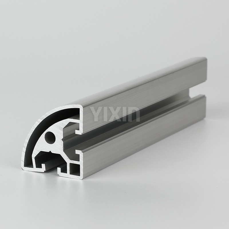 4040R圓弧轉(zhuǎn)角工業(yè)鋁型材 45度視圖